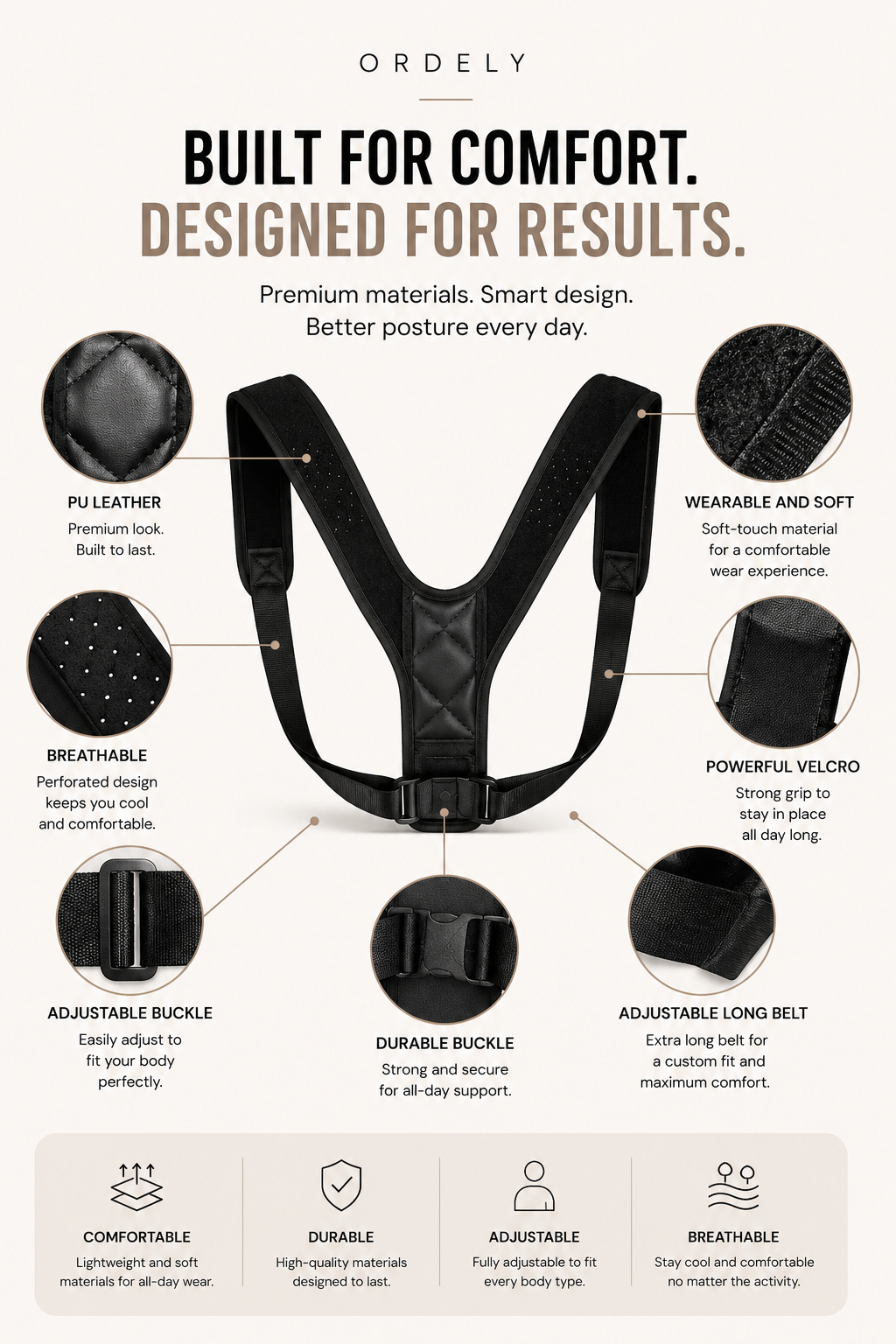 Ordely Straight Back™ | Posture Support for Modern Desk Life