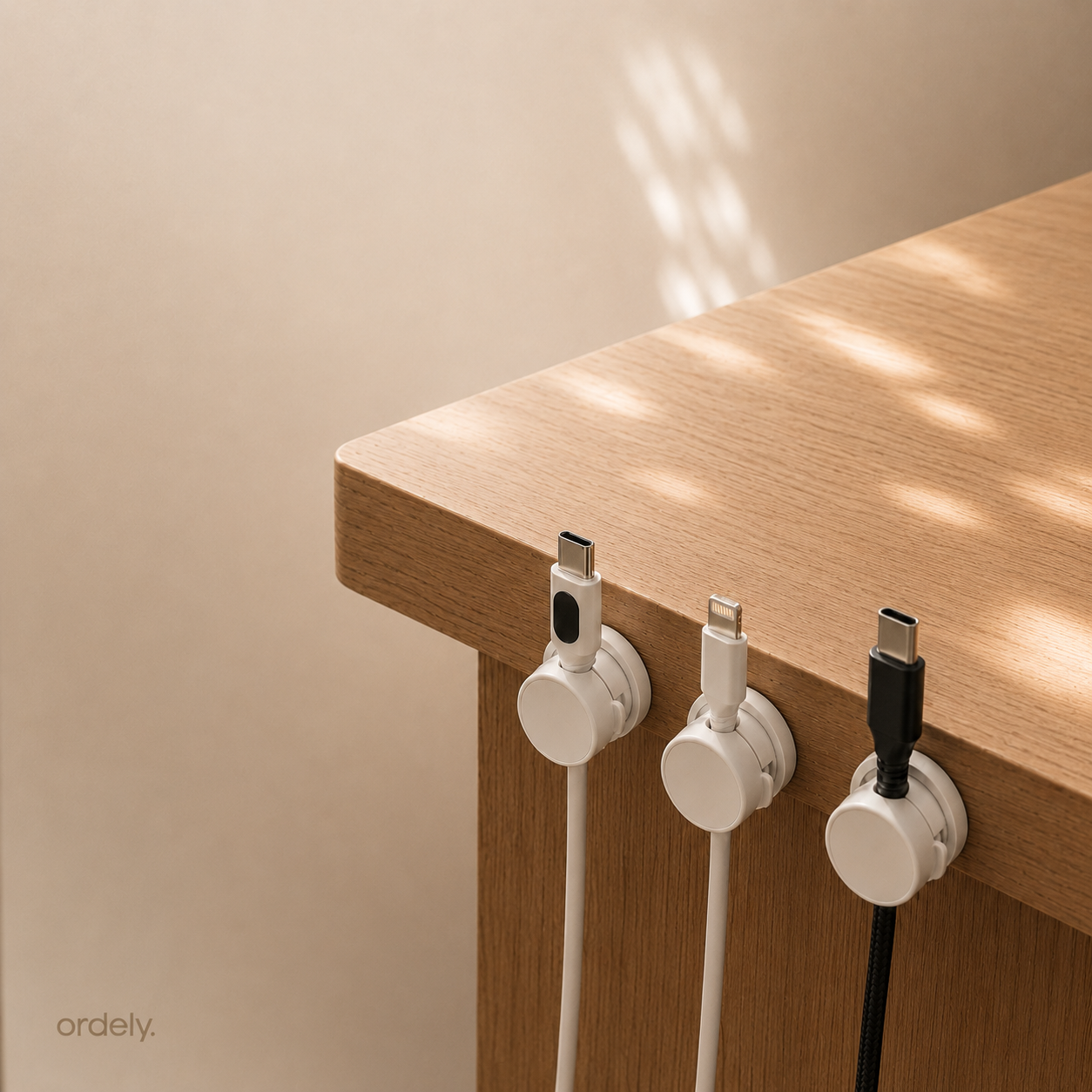 Ordely Rotating Cable Clips™ | Rotating Cable Organizer
