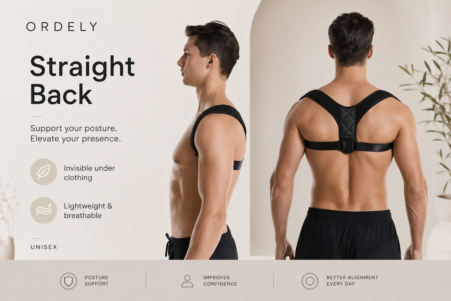 Ordely Straight Back™ | Posture Support for Modern Desk Life