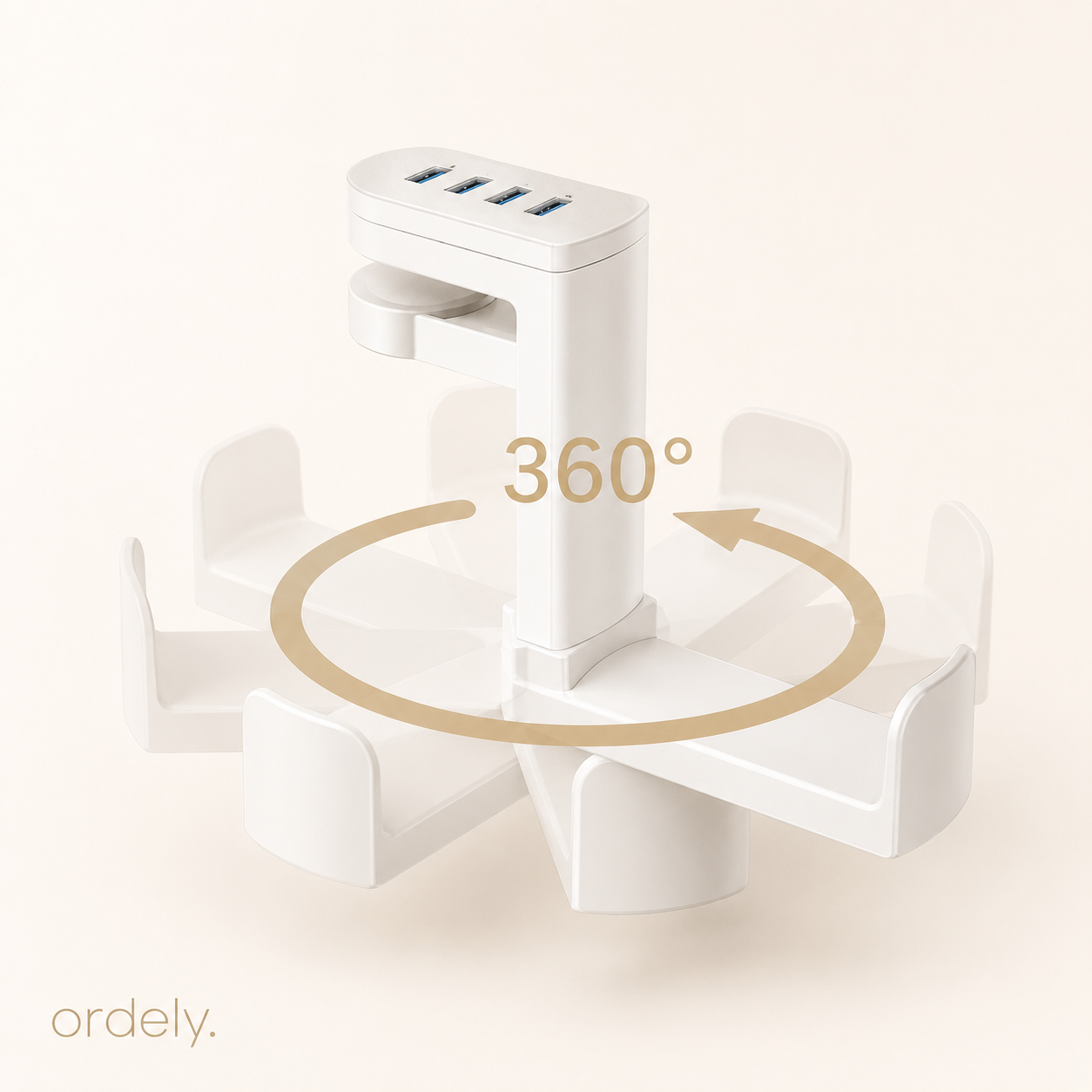 Ordely Headphone Dock™ | Under-Desk Headphone Holder